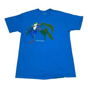 Vintage Hanes 1991 Frog Baltimore Zoo Blue Single Stitch Shirt‎ Adult Large